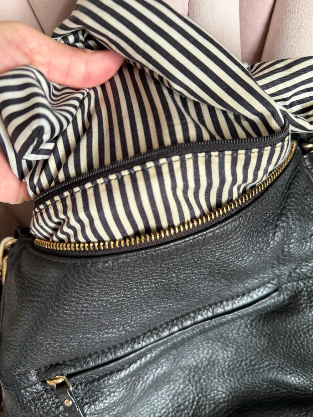 Kate Spade ♠️ Cobble Hill Ella Black Leather Shoulder Bag
